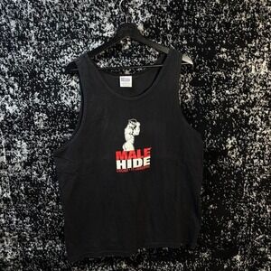 Vintage Male Hide Gay Pride Strip Club Tank Top Sz XL